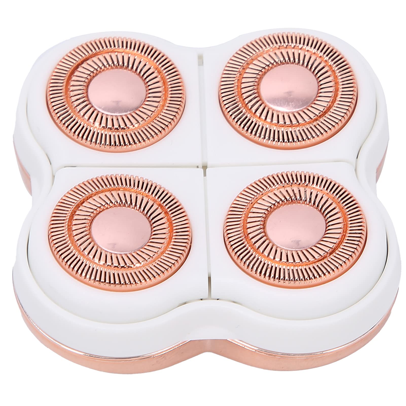 Rose Gold Plated Replacement Head for 4-Blade Hair Remover - Smooth Body Hair Shaver & Epilator Accessories - Perfect for Legs, Arms, Bikini Line & Underarms Hair Removal at Home