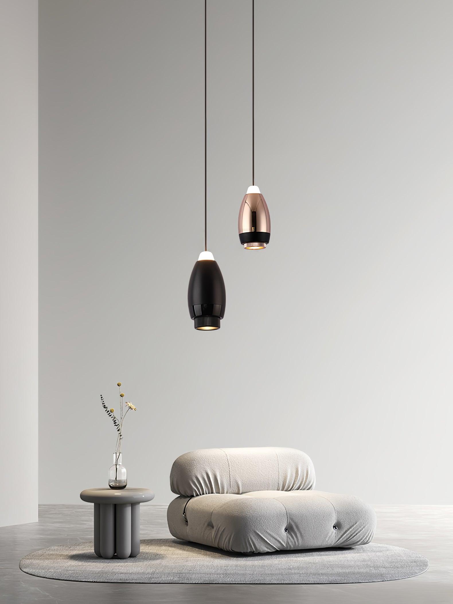 Modern Dawn Pendant Light - Elegant Glass Ceiling Hanging Lamp for Dining Room, Kitchen Island & Bedroom Decor - Warm White LED Lighting Fixture