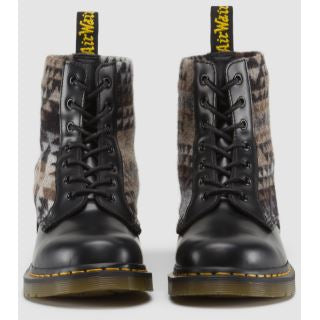 Dr. Martens 1460 Black Pendleton Smooth Leather Lace-Up Boots - Waterproof & Comfortable for Men & Women | Perfect for Winter, Hiking & Outdoor Adventures