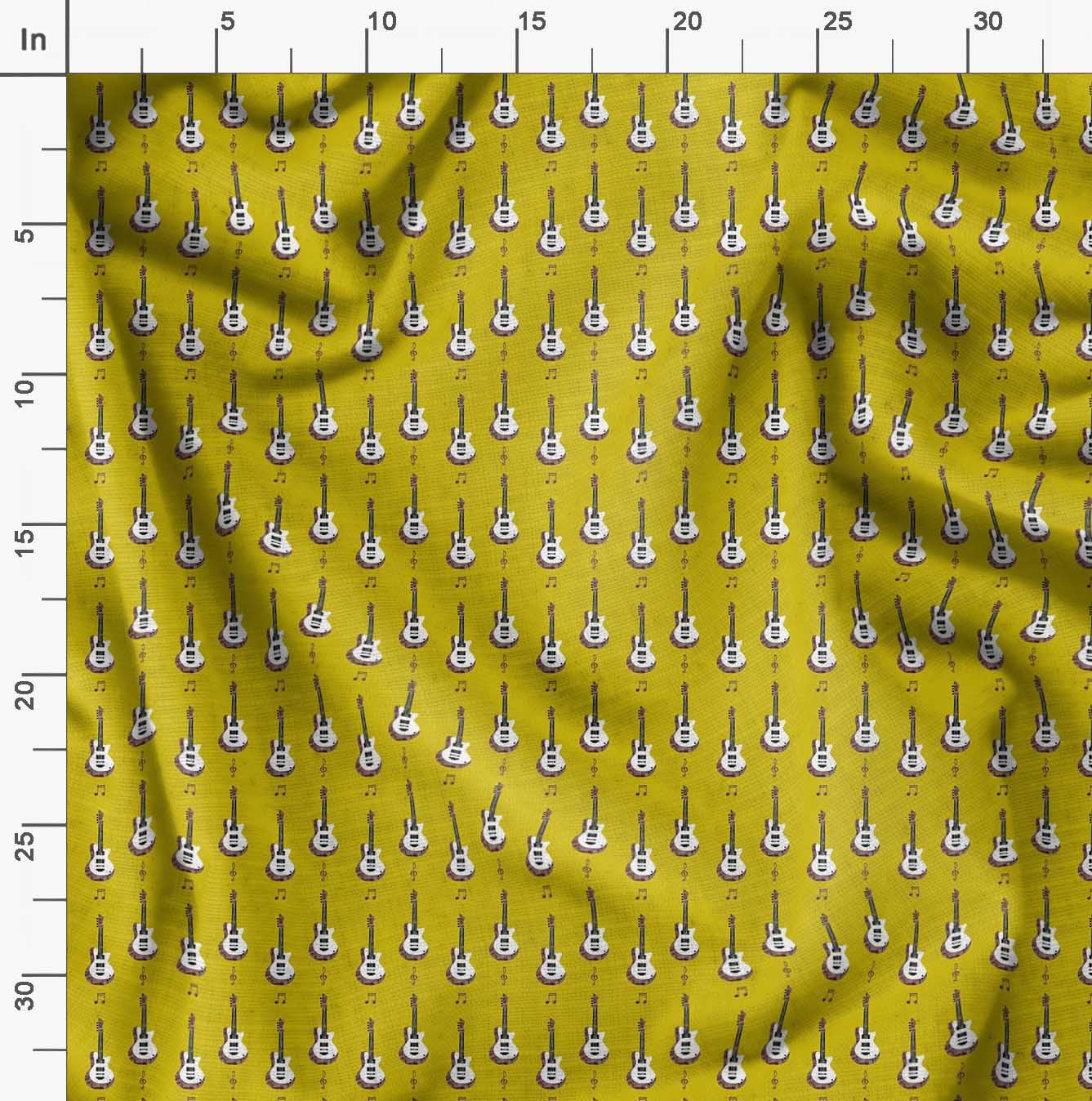 Soimoi Moss Georgette Brown Fabric by The Yard - 42 Inch Wide Printed Fabric for Dresses, Curtains & Musical Instrument Cases - Soft Flowy Material for Apparel & Home Decor