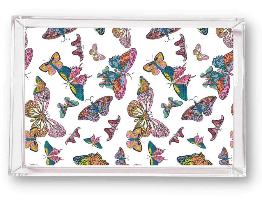 Stylish Acrylic Small Tray - Perfect for Jewelry, Keys & Makeup Organization | Durable & Lightweight for Home, Office & Bathroom Use