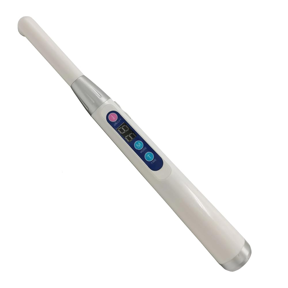 Professional White LED Curing Light for Dental Lab - Wireless, 1 Second Fast Cure, 50Hz Frequency - Perfect for Dental Restorations & Cosmetic Procedures