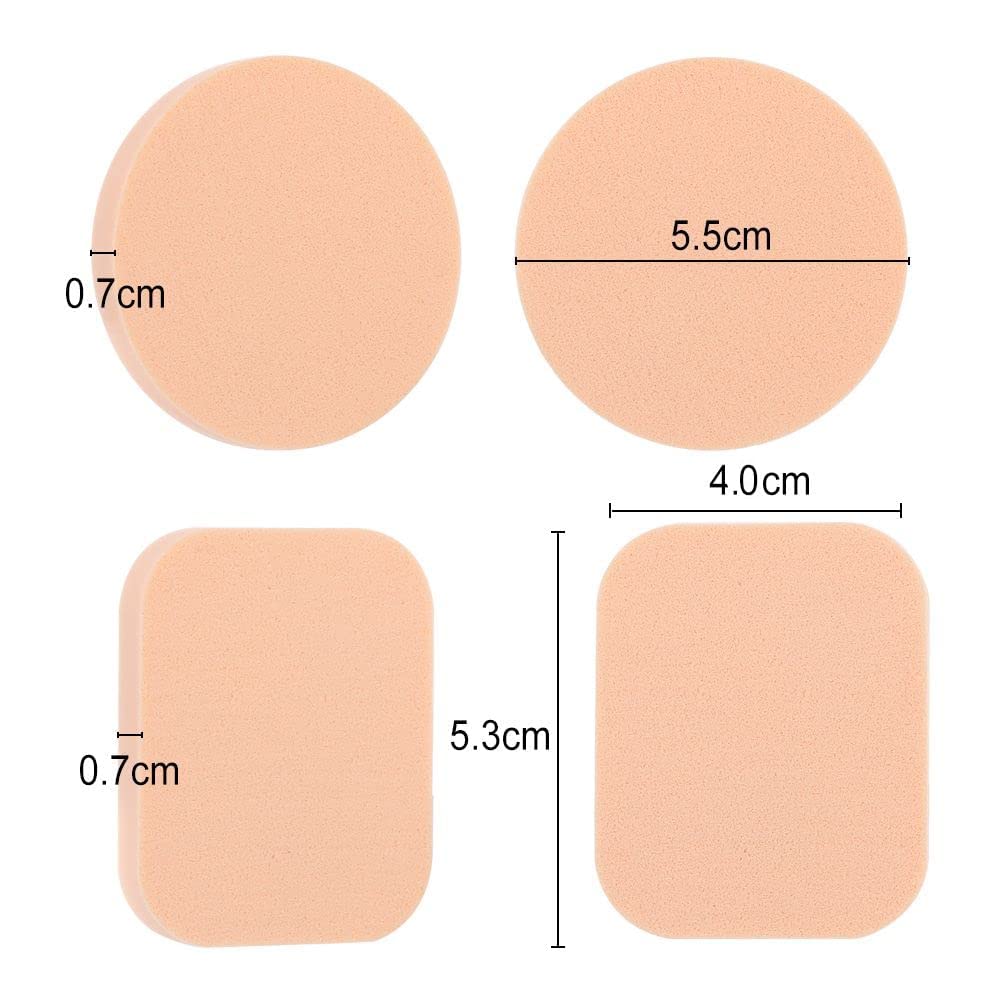 Premium Tandem Makeup Blender Sponges - 2 Pack for Full Coverage Foundation (Powder, Cream, Liquid) | Soft & Durable Beauty Sponge Applicators for Sensitive & Normal Skin | Perfect for Everyday Makeup & Professional Use