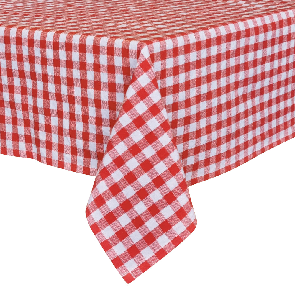 Premium Rectangle Tablecloth 150x300cm (59x118 Inches) - Dusty Red Elegant Dining Table Cover for Weddings, Parties & Home Decor