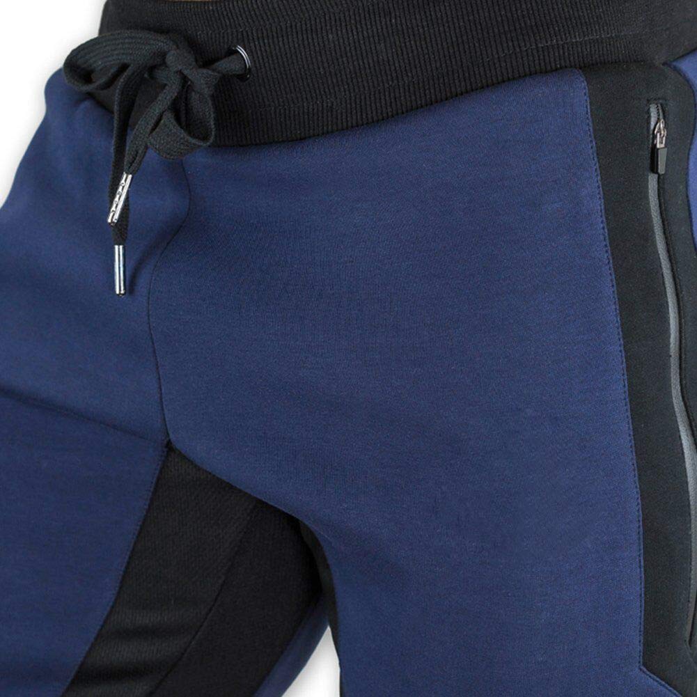 **Men's Cotton 3/4 Jogger Pants - Casual Running Capri Below Knee Gym Workout Shorts with Zipper Pockets - Perfect for Training, Yoga & Lounge Wear**