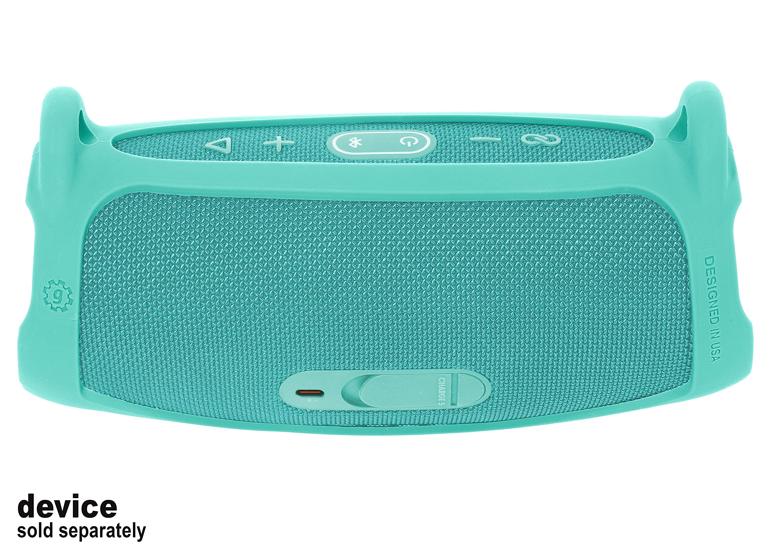 JBL Charge 5 Silicone Protective Cover Case - Shockproof & Anti-Slip Sleeve for Bluetooth Speaker (Mint Green) | Perfect for Outdoor Adventures, Beach Parties & Travel Protection