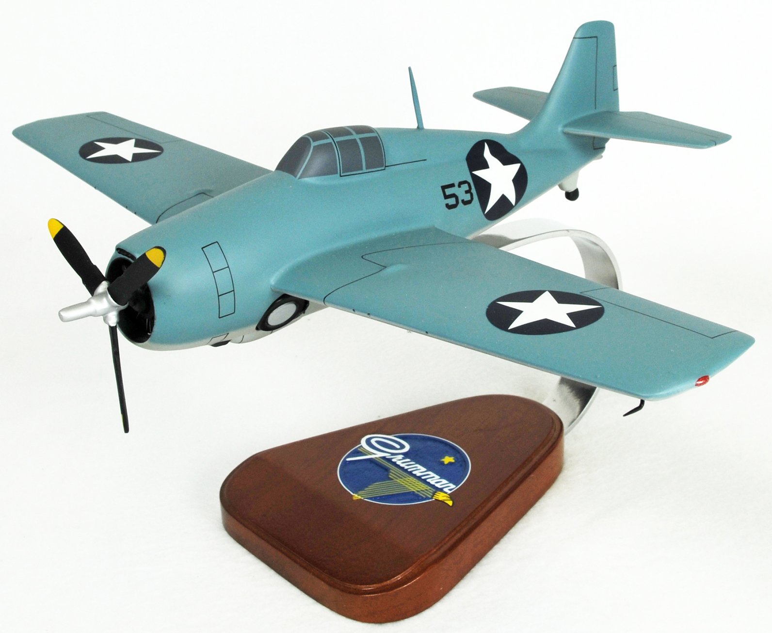 Mastercraft Collection 1/28 Scale Grumman F-4F Wildcat Model - Joe Foss Edition | Perfect for Aviation Enthusiasts, Collectors & WWII History Displays