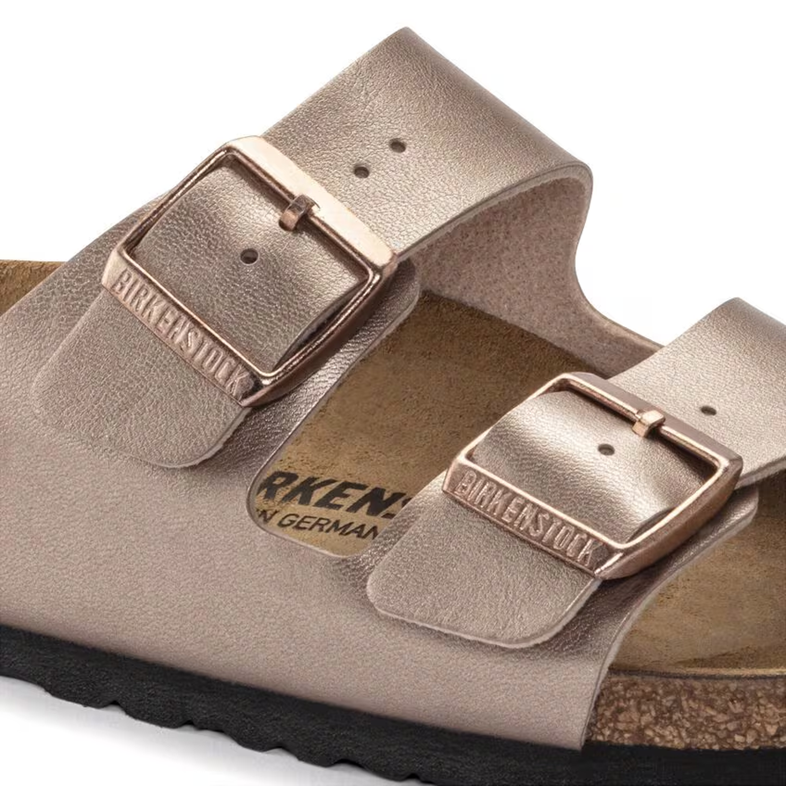 Birkenstock Arizona Narrow Slide Sandals for Women - Copper Birko Flor Comfortable Footbed | Perfect for Summer, Beach, and Casual Wear