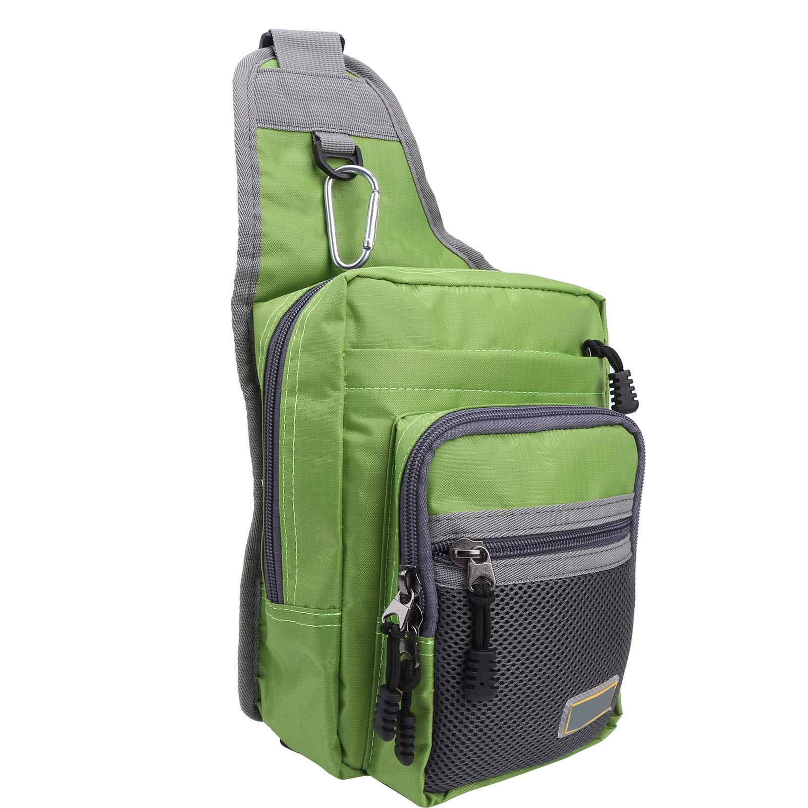 Multifunctional Adjustable Fishing Tackle Bag - Ergonomic Belt Saddle Bag for Outdoor Sports & Fishing Accessories (Green) - Perfect for Hiking, Camping, and Fishing Trips