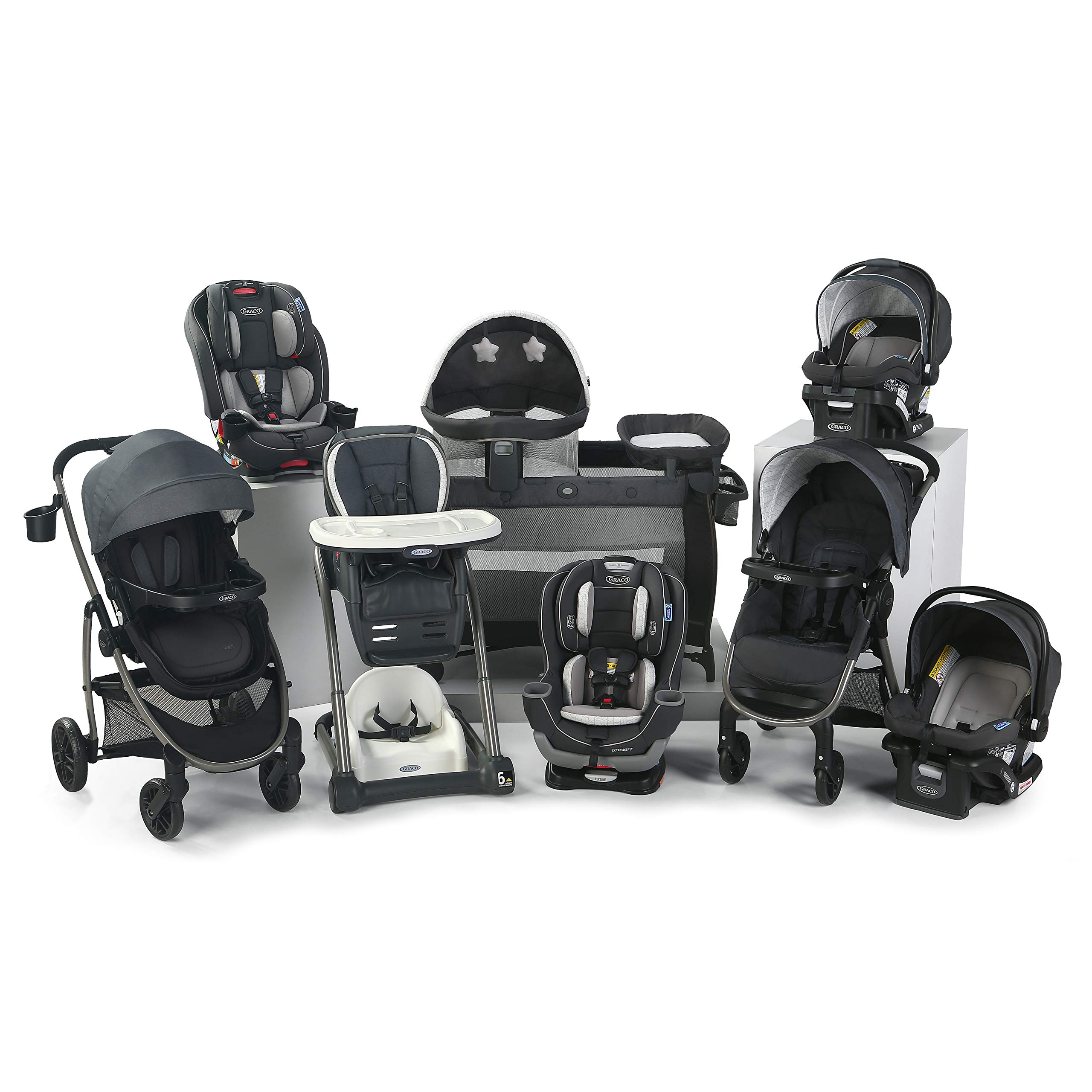 Graco Blossom 6-in-1 Convertible High Chair for Babies & Toddlers - Redmond Color, Adjustable Infant Highchair with Removable Booster Seat, Perfect for Home, Dining & Travel Use