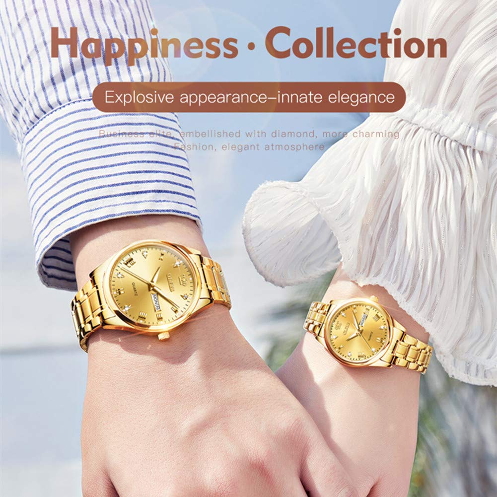 OLEVS Classic Women's Analog Quartz Watch - Stainless Steel Waterproof Roman Numeral Date Wristwatch for Business & Casual Wear | Perfect for Office, Travel & Everyday Use