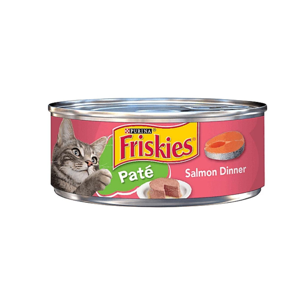Friskies Wet Cat Food 156g Can - Salmon, Turkey & Cheese Dinner with Chicken Fillet | Wholesome & Nutritious Cat Food for Feline Health | Perfect for Adult Cats & Kittens at Mealtime or as a Tasty Treat