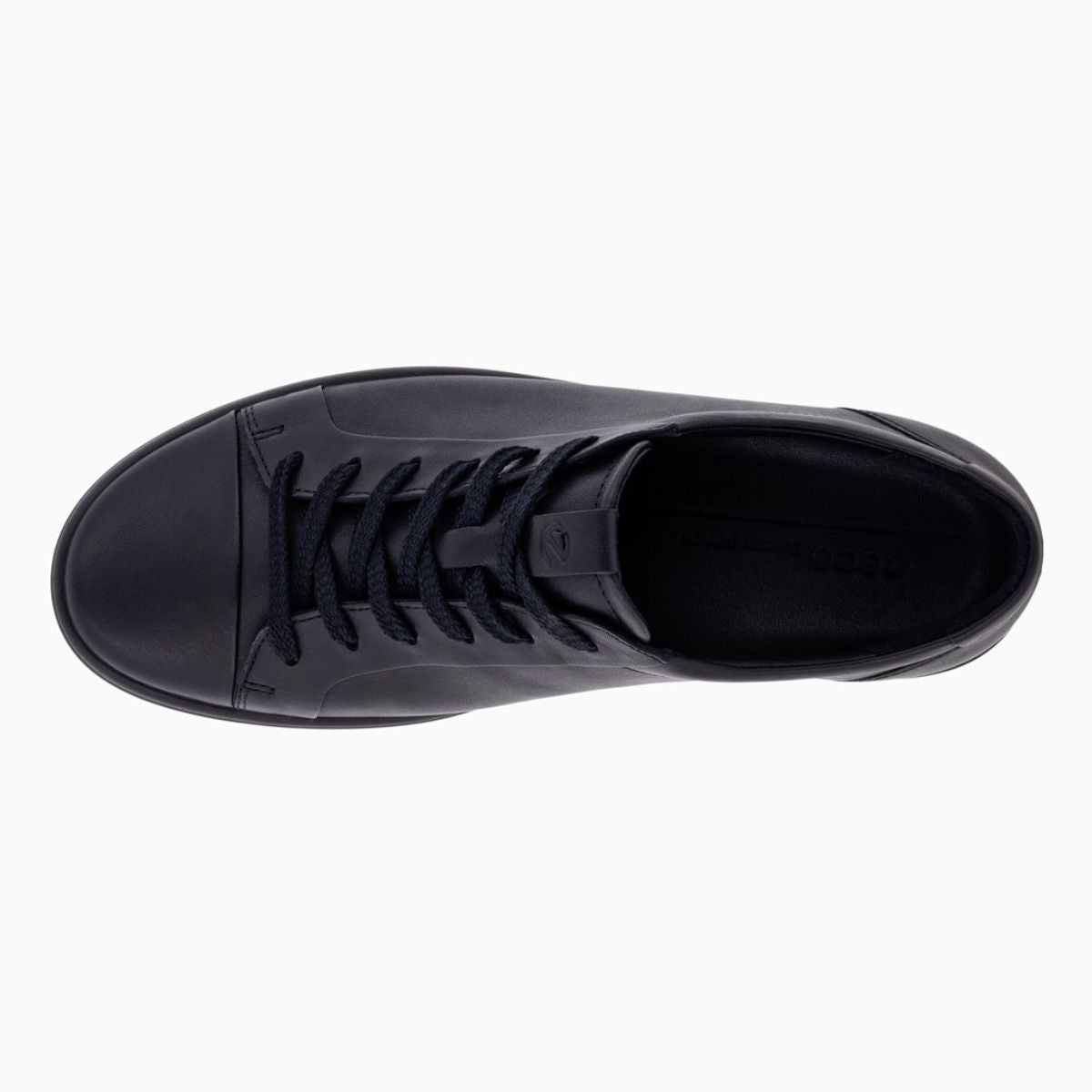 ECCO Women's Soft 7 Sneakers - Black Leather Walking Shoes for Women | Comfortable Casual Shoes for Work, Travel & Everyday Wear