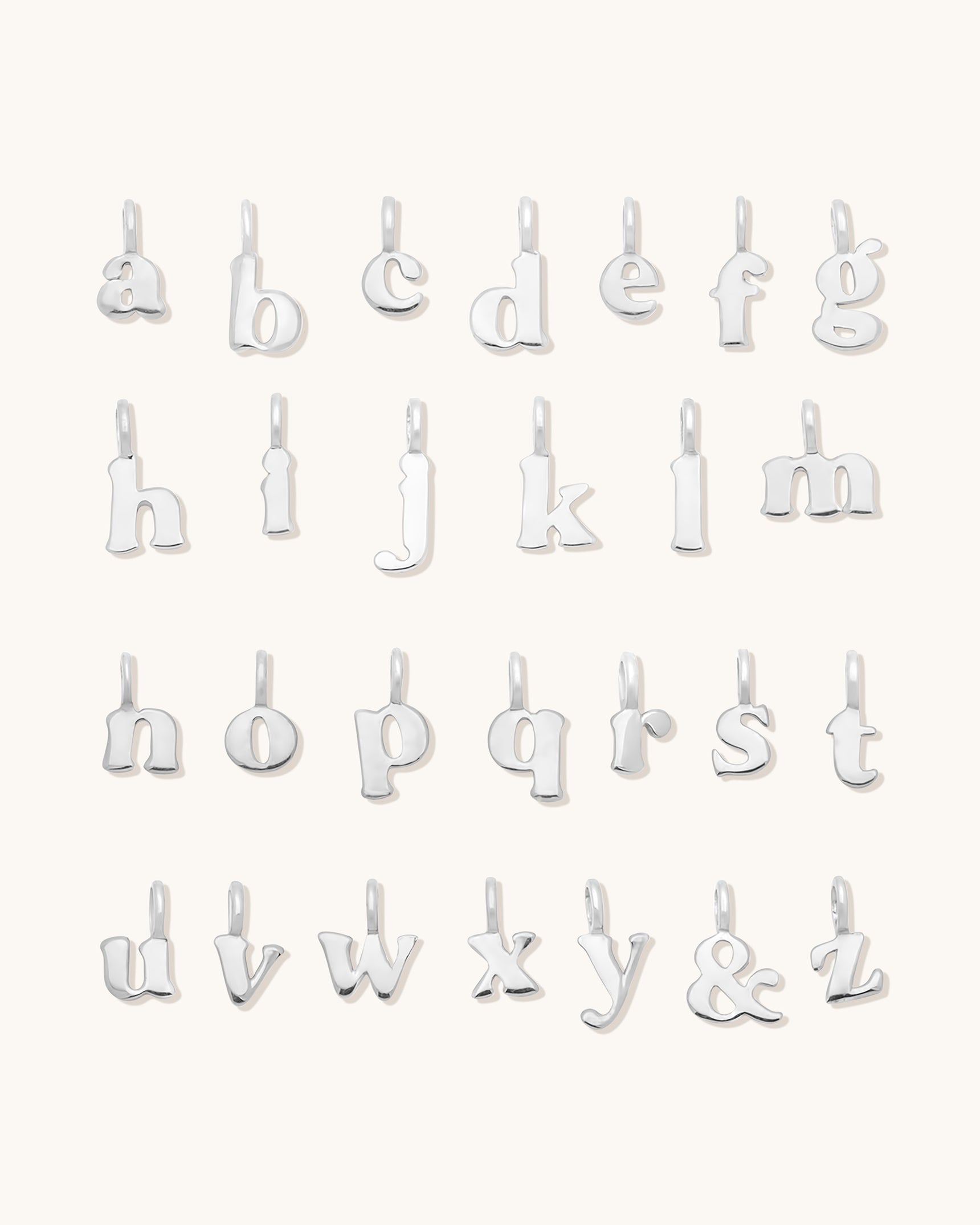 Small Letter Charms for Jewelry Making - Perfect for DIY Necklaces, Bracelets & Keychains | Alphabet Beads for Personalized Gifts & Crafts
