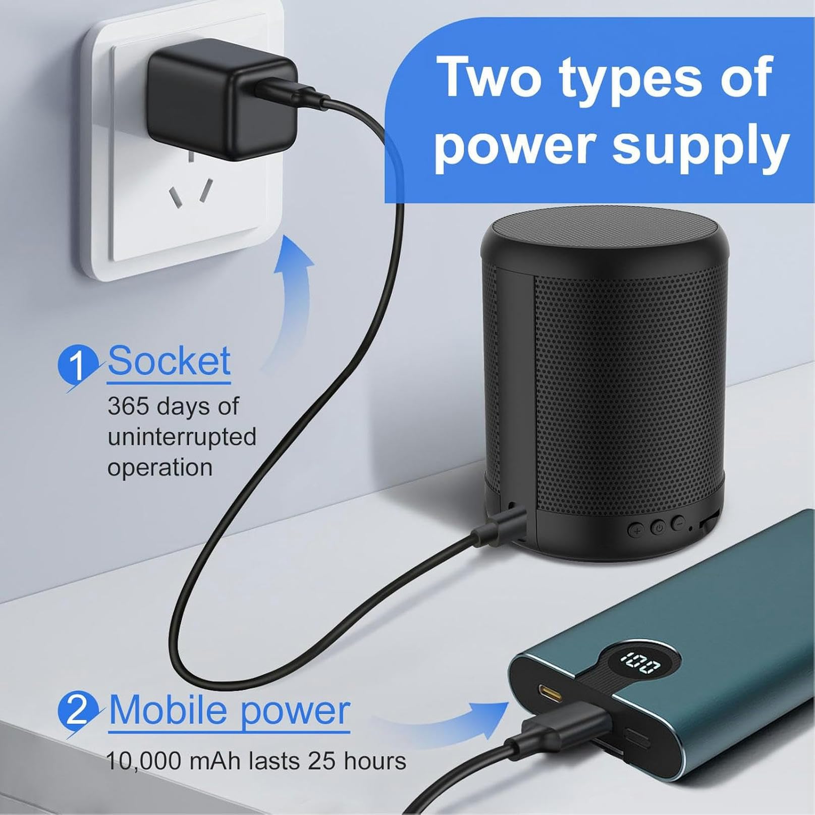 FKINGLRK 1080P HD WiFi Hidden Camera with Bluetooth Speaker - 140° Wide Angle, 2-Way Audio, Night Vision & Motion Detection - Real-Time Baby Monitor for Home Security, Office Surveillance & Pet Monitoring