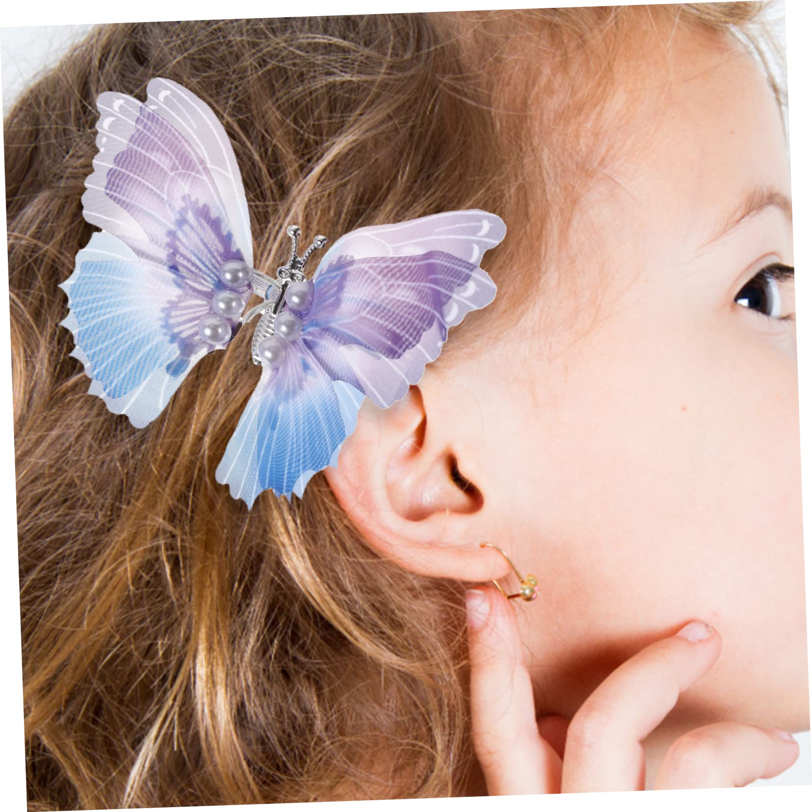 FRCOLOR 4 Sets Butterfly Hair Clips for Girls - Small Fashionable Metal Hairpins (5pcs x 4) - Perfect for School, Parties & Everyday Hairstyles