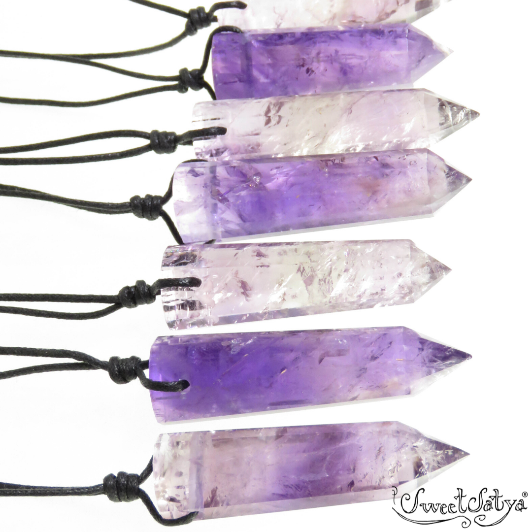 Amethyst Vogel Crystal Necklace for Women - Healing Stone Jewelry with 925 Sterling Silver Chain - Perfect for Meditation, Energy Balancing & Spiritual Gifts