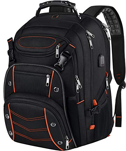 Orange Rfid 18.4 Inch Backpack