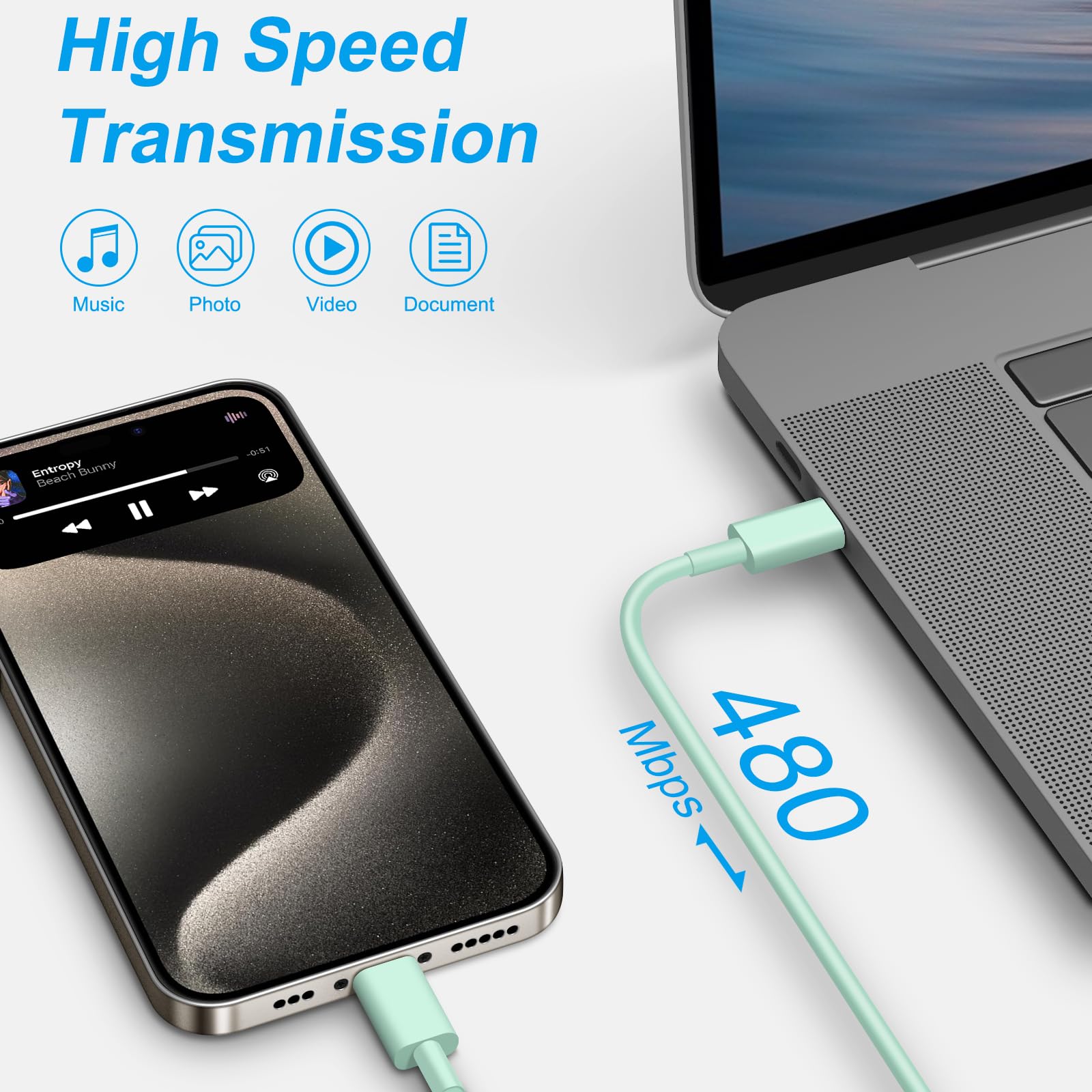 Apple MFi Certified Fast Charger for iPhone 16/15 - 30W USB C Wall Charger with 6FT USB C to C Cable - Compatible with iPhone 16/15/Pro/Pro Max, iPad Pro, AirPods, Samsung & Android Phones - Perfect for Home, Office & Travel Charging