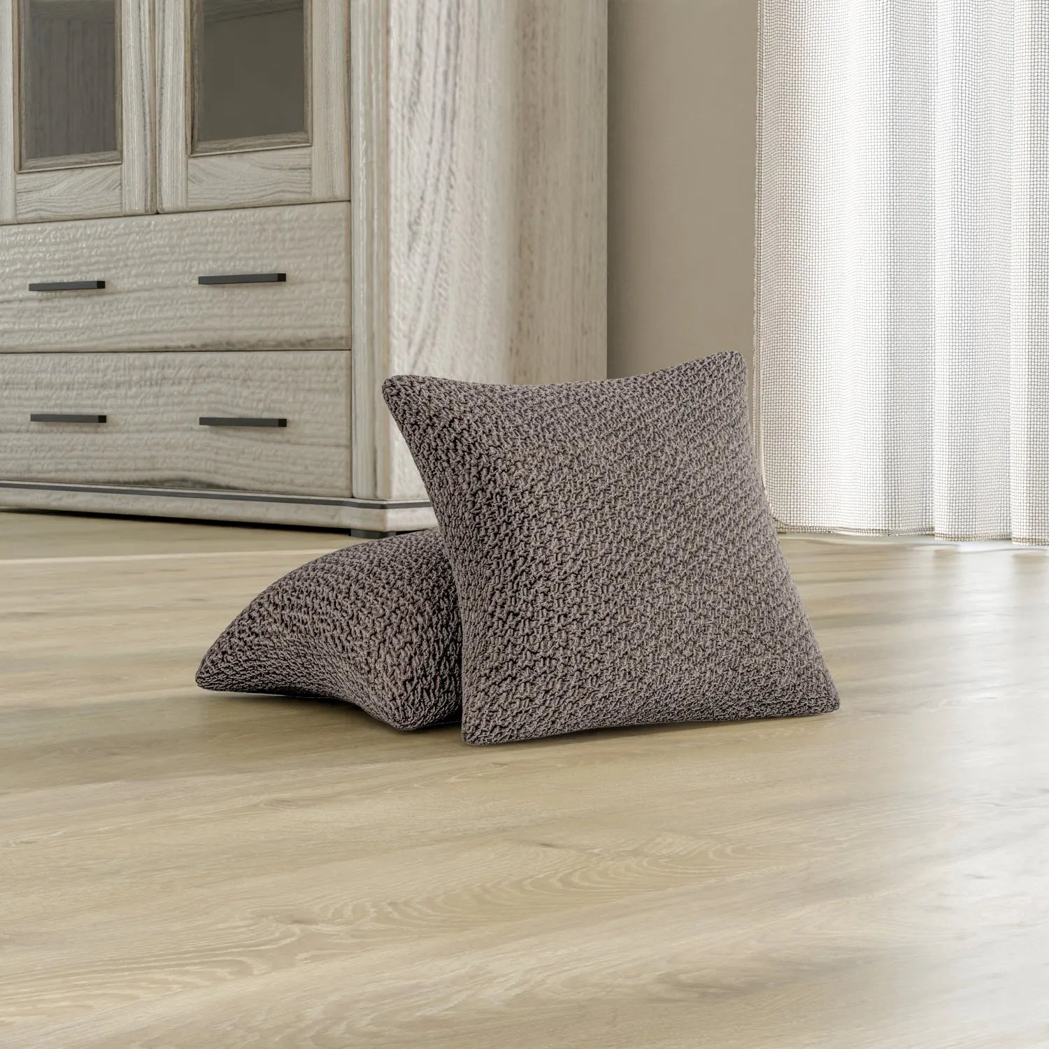 2 Pack Velvet Pillow Slipcovers 16x16 Inches - Soft Luxury Cushion Covers for Sofa, Bed & Home Decor - Perfect for Living Room, Bedroom & Cozy Spaces
