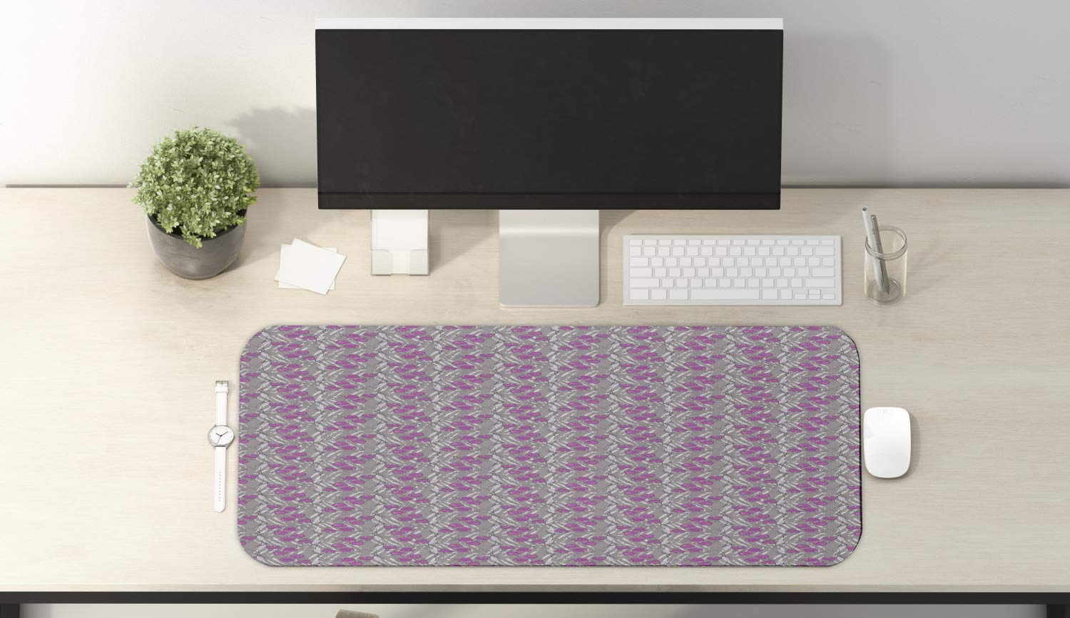 Ambesonne Floral Computer Mouse Pad - Large 31