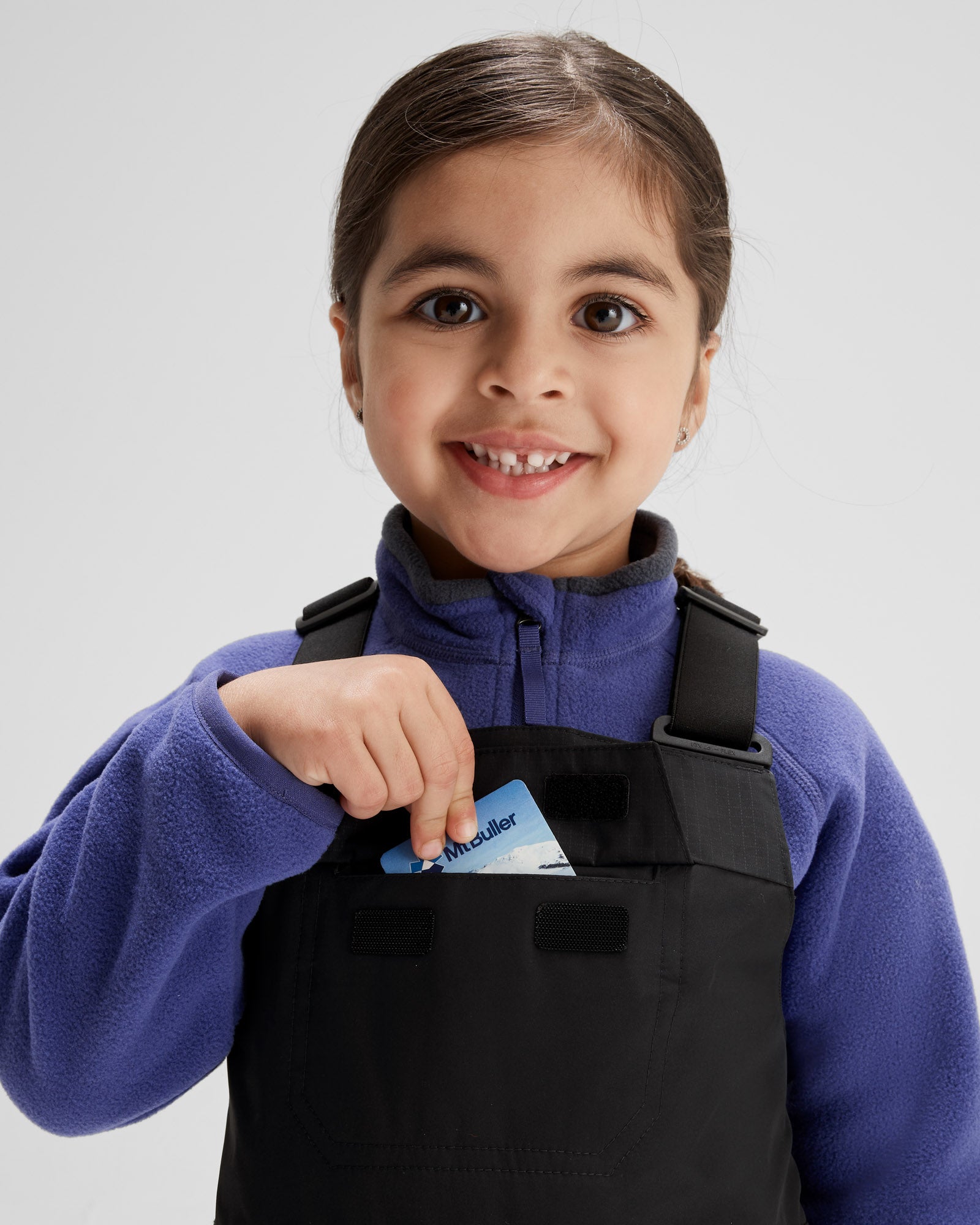 Kids' PWDR Days 2L Insulated Snow Bib Pants - Waterproof Winter Overalls for Boys & Girls - Black Stingray Design - Perfect for Skiing, Snowboarding & Outdoor Winter Play