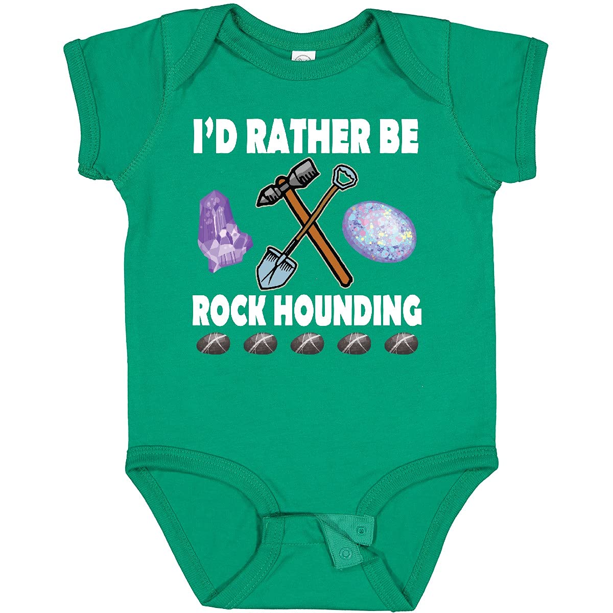 Inktastic Rock Hounding Rock Collector Baby Bodysuit - Cute Geology Outfit for Toddlers & Infants - Perfect for Outdoor Adventures, Nature Walks & Science Enthusiasts
