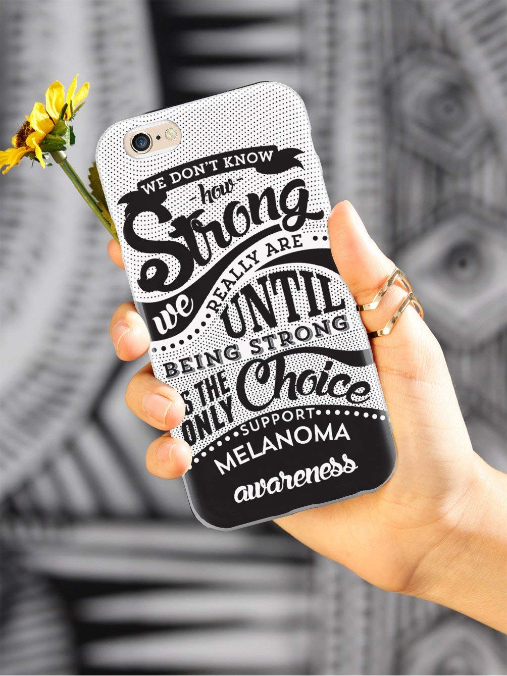 Inspired Cases - Premium 3D Textured Protective Phone Case Compatible with iPhone 12 - Melanoma Design - Shockproof & Durable Cover for Apple iPhone 12 - Perfect for Daily Use, Travel & Outdoor Activities