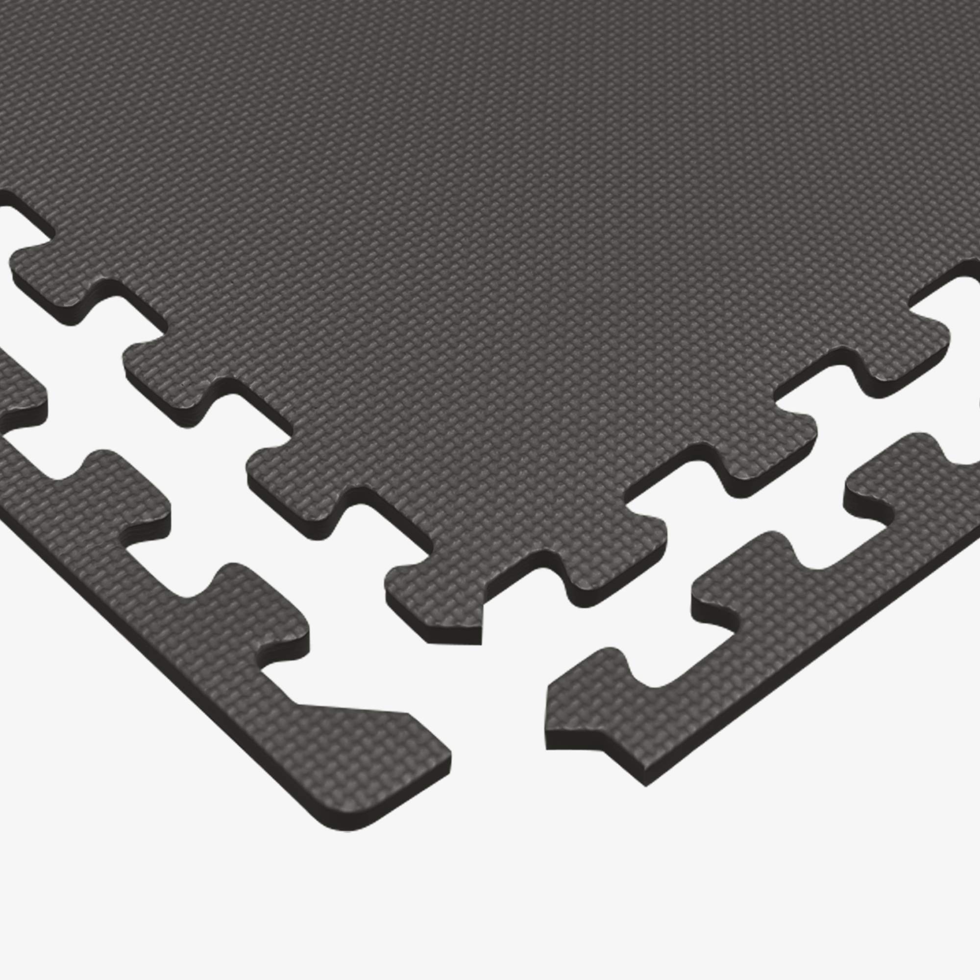 3/8 Inch Thick High-Density Exercise Floor Mat - Non-Slip Gym Mats for Home Workouts, Yoga & Fitness - Perfect for Home Gym, Garage Workouts & Kids Play Area