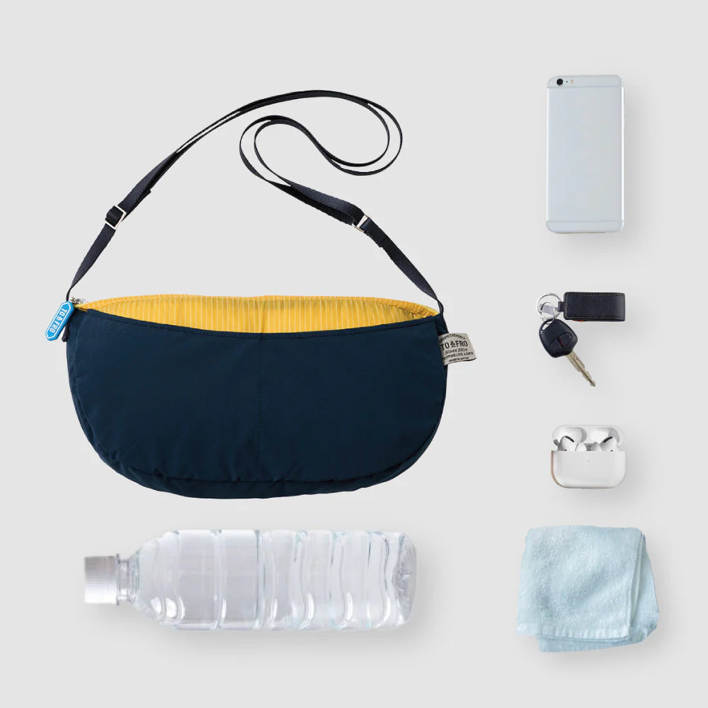 TO&FRO Packable Travel Pouch - Navy Blue Waterproof Organizer Bag for Toiletries, Cosmetics & Essentials | Perfect for Camping, Gym & Airplane Carry-On