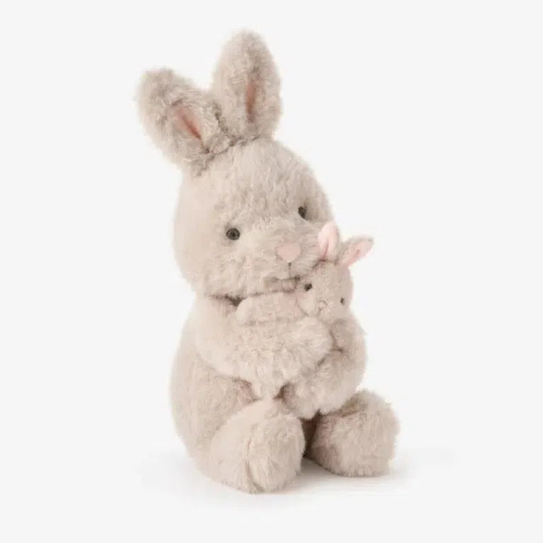 Adorable Baby Bunny Plush Toy Set - Mommy & Baby Bunny Stuffed Animals for Kids | Perfect for Nursery Decor, Gift Giving & Cuddling