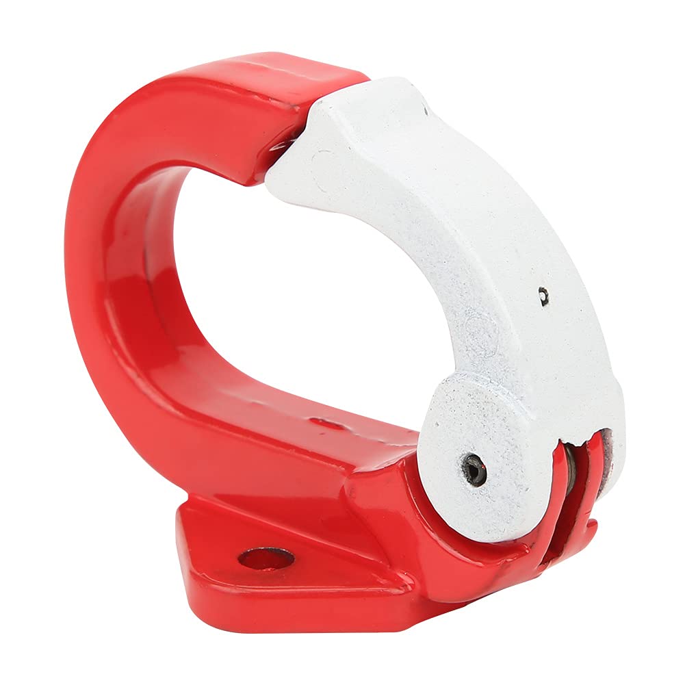 Lightweight Red Metal E-Scooter Hook - Portable Scooter Accessory for Hanging Bags & Helmets