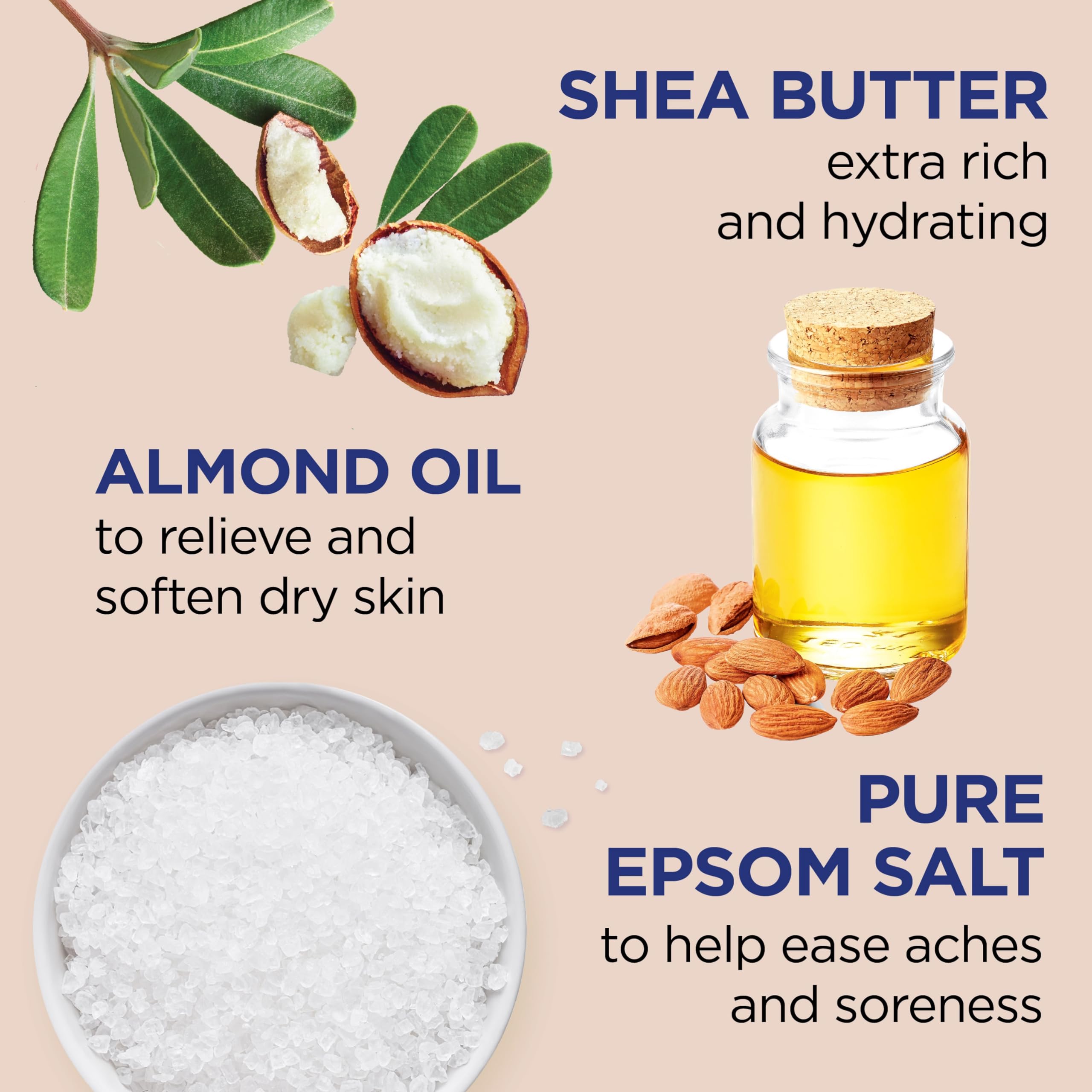 Dr Teal's Body Wash with Pure Epsom Salt, Shea Butter & Almond Oil - 24 fl oz (Pack of 4) | Moisturizing & Relaxing Shower Gel for Stress Relief & Muscle Recovery - Perfect for Post-Workout, Spa Day & Self-Care Routine