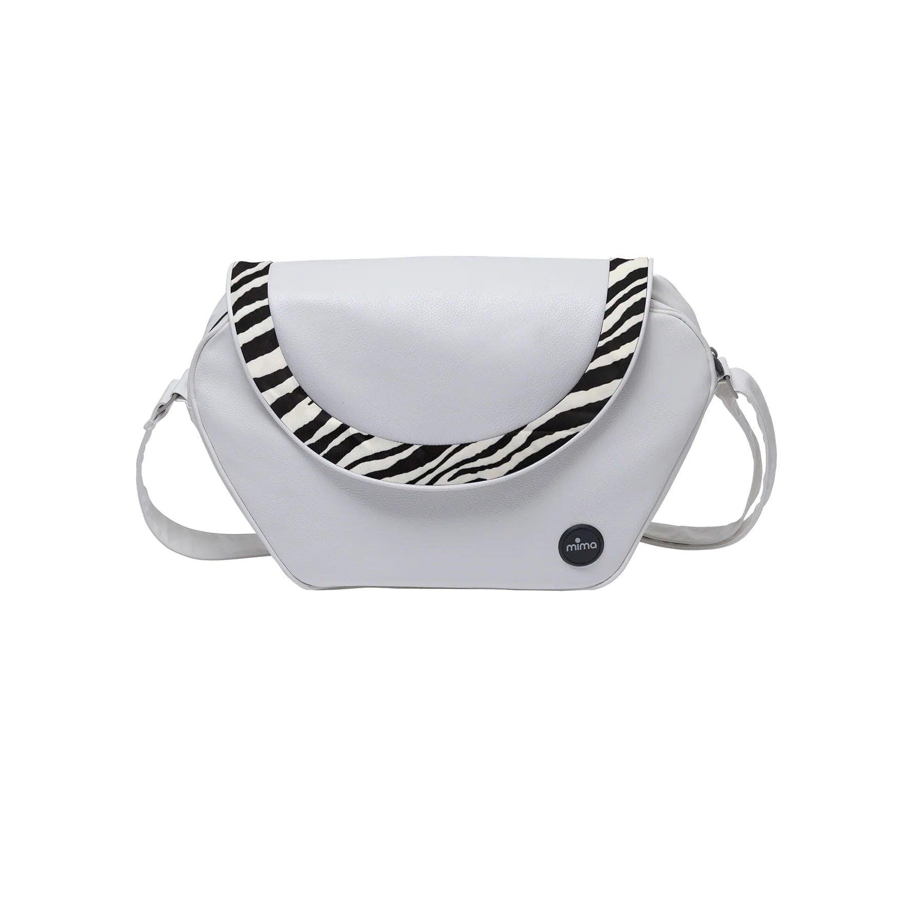Mima Stylish Diaper Bag for Women - Trendy Baby Changing Tote with Insulated Bottle Pockets - Perfect for Travel, Daycare & On-the-Go Parents (Silver)
