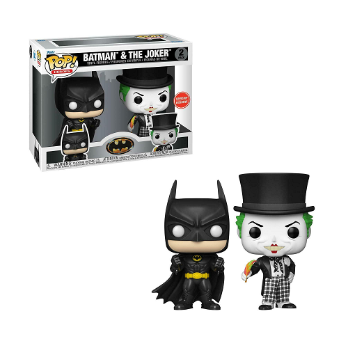 Funko Pop! Batman & The Joker 2-Pack Action Figure Set - DC Comics Collectible Vinyl Figures - Perfect for Display, Gifts, and Superhero Fans