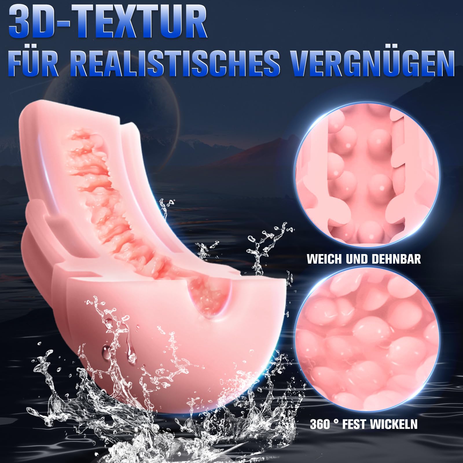 10-Speed Vibrating Male Masturbator with Heating & APP Control - 4-in-1 Rechargeable Penis Sleeve for Men - Perfect for Solo Play, Couples Fun & Discreet Pleasure at Home