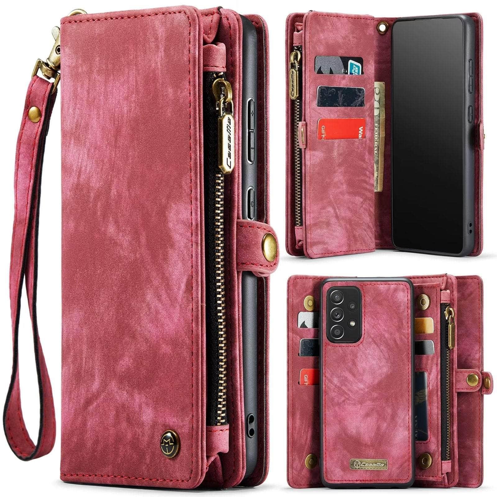 Samsung Galaxy A54 Wallet Case with Detachable Card Holder - Slim Protective Cover for Everyday Use & Travel