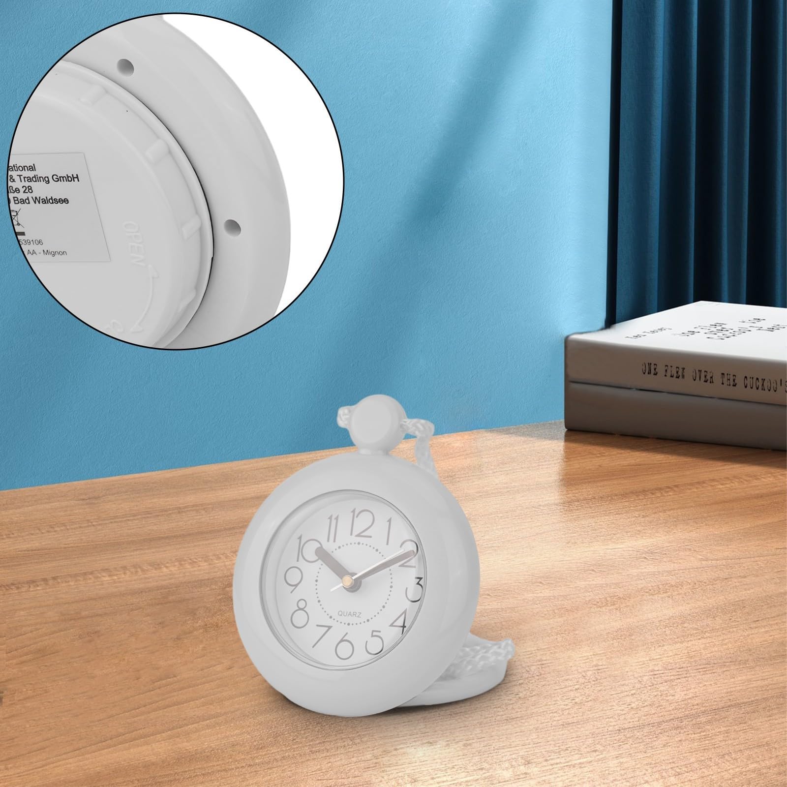 Waterproof Multipurpose Bathroom Clock - Hangable Design for Kitchen, Bedroom & Living Room - Perfect for Shower, Gym Locker & Outdoor Use
