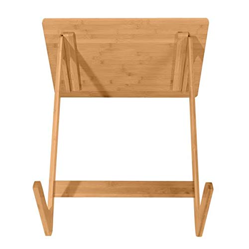60x40x65cm Wooden Sofa Table - Multi-Functional TV Tray, End Table & Laptop Desk for Living Room, Bedroom, Office - Perfect for Coffee, Snacks, Writing & Reading - Natural Finish Home Decor