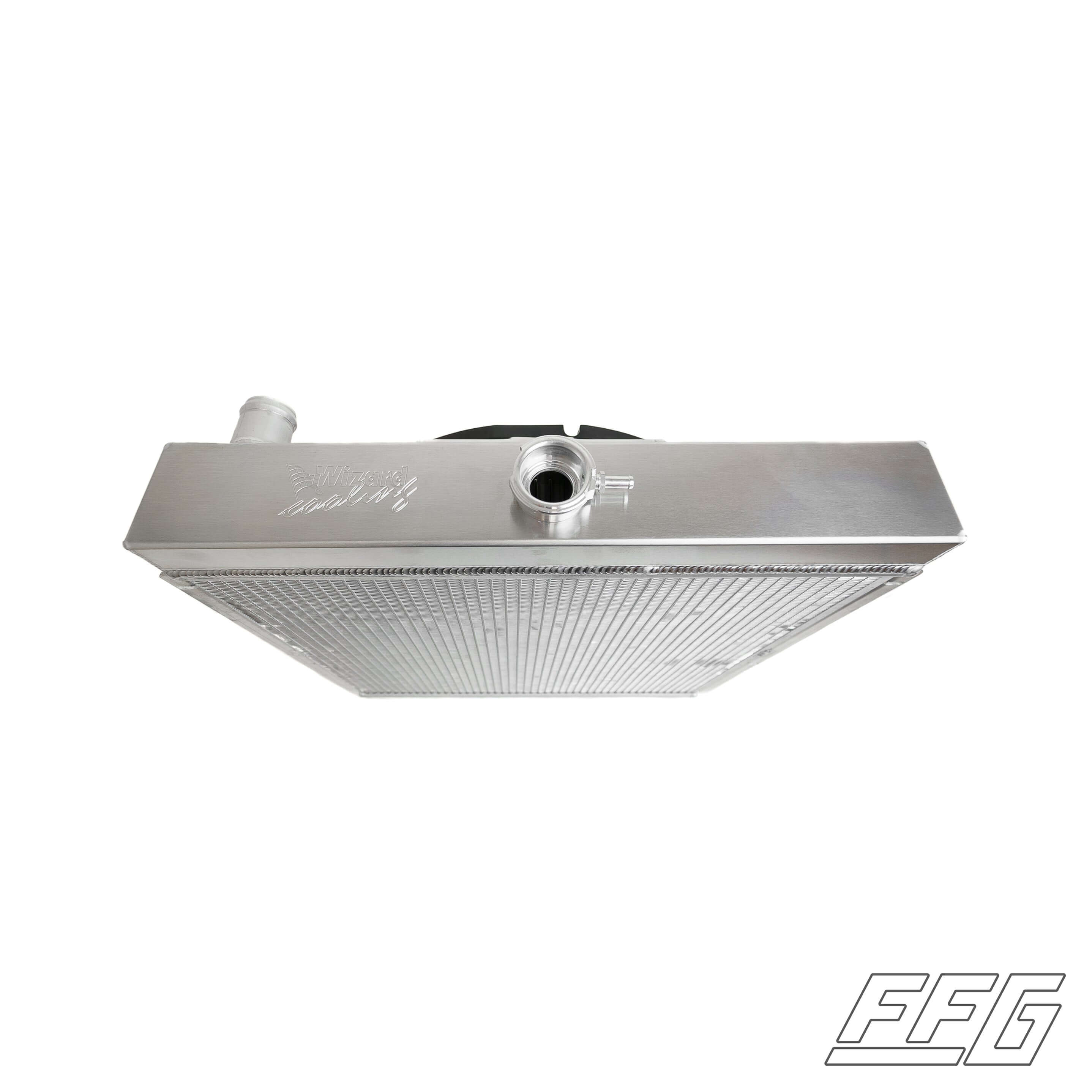 1948-1952 Ford F-1 Coyote/Godzilla Swap Radiator with High Performance Cooling Fans - Upgrade for Hot Rods & Classic Truck Restorations