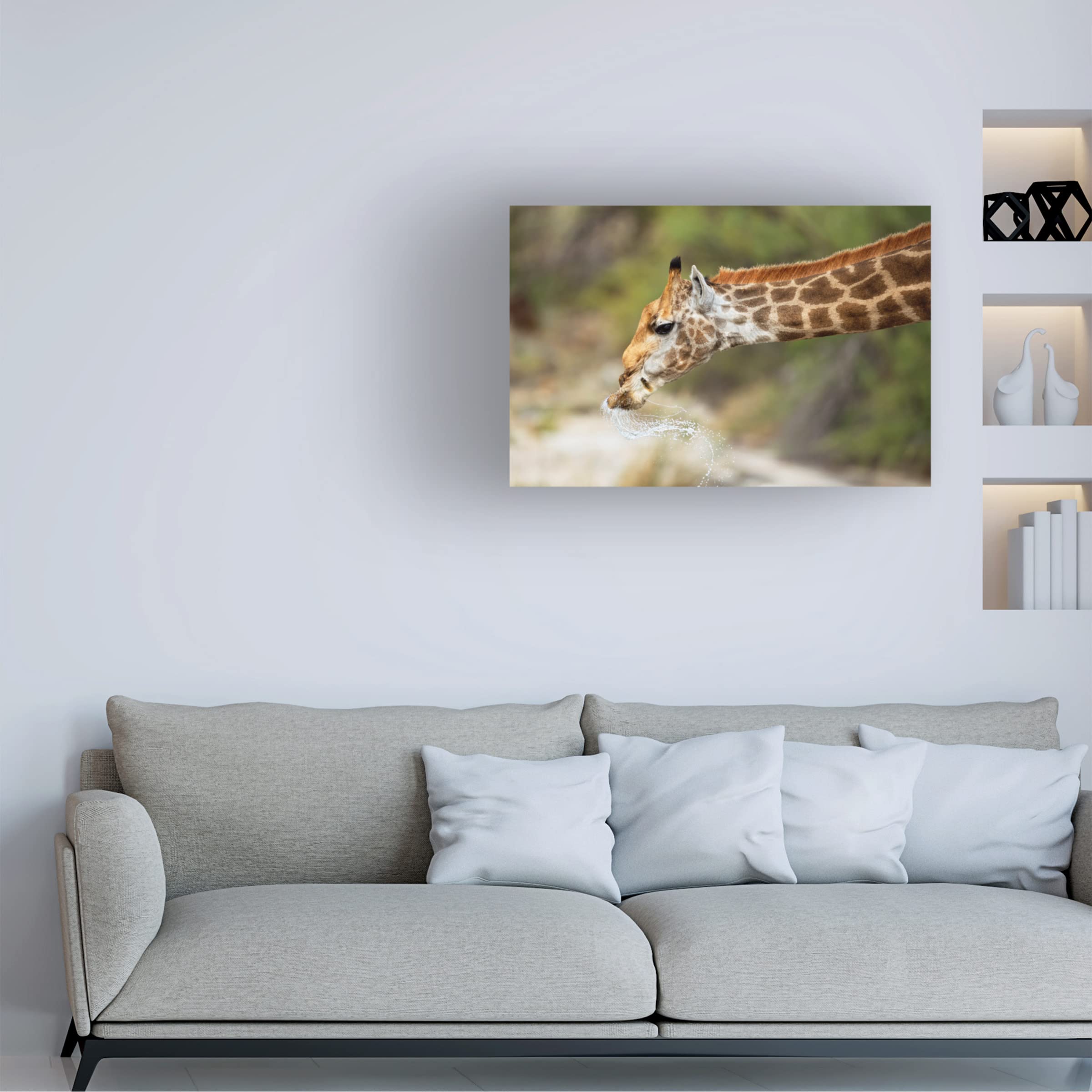 Trademark Fine Art 'Just A Drink' Canvas Wall Art by Marco Pozzi - Perfect for Living Room, Bedroom & Office Decor