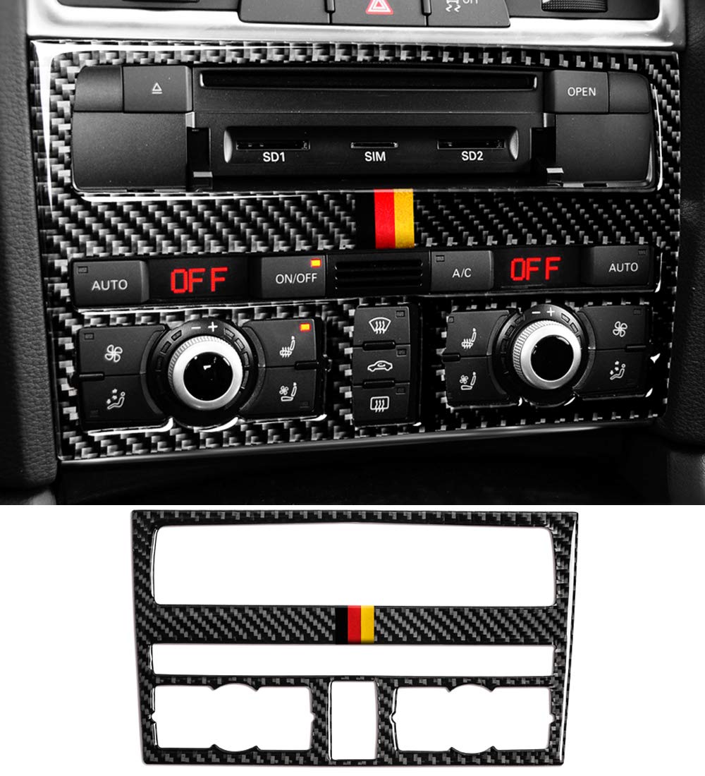 Carbon Fiber Car Interior Accessories - Center Control CD Panel Stickers & Decals for Car Styling | Upgrade Your Vehicle Interior for a Sporty Look
