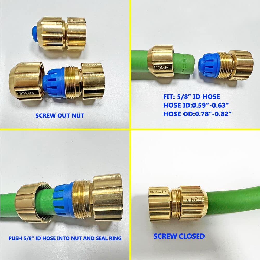 Lead-Free Brass Garden Hose Quick Connect - 3/4
