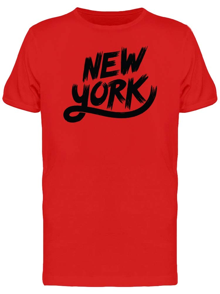 New York Rush Graphic T-Shirt for Men - Soft Cotton Red Tee - Casual Streetwear & Urban Fashion for Everyday Wear