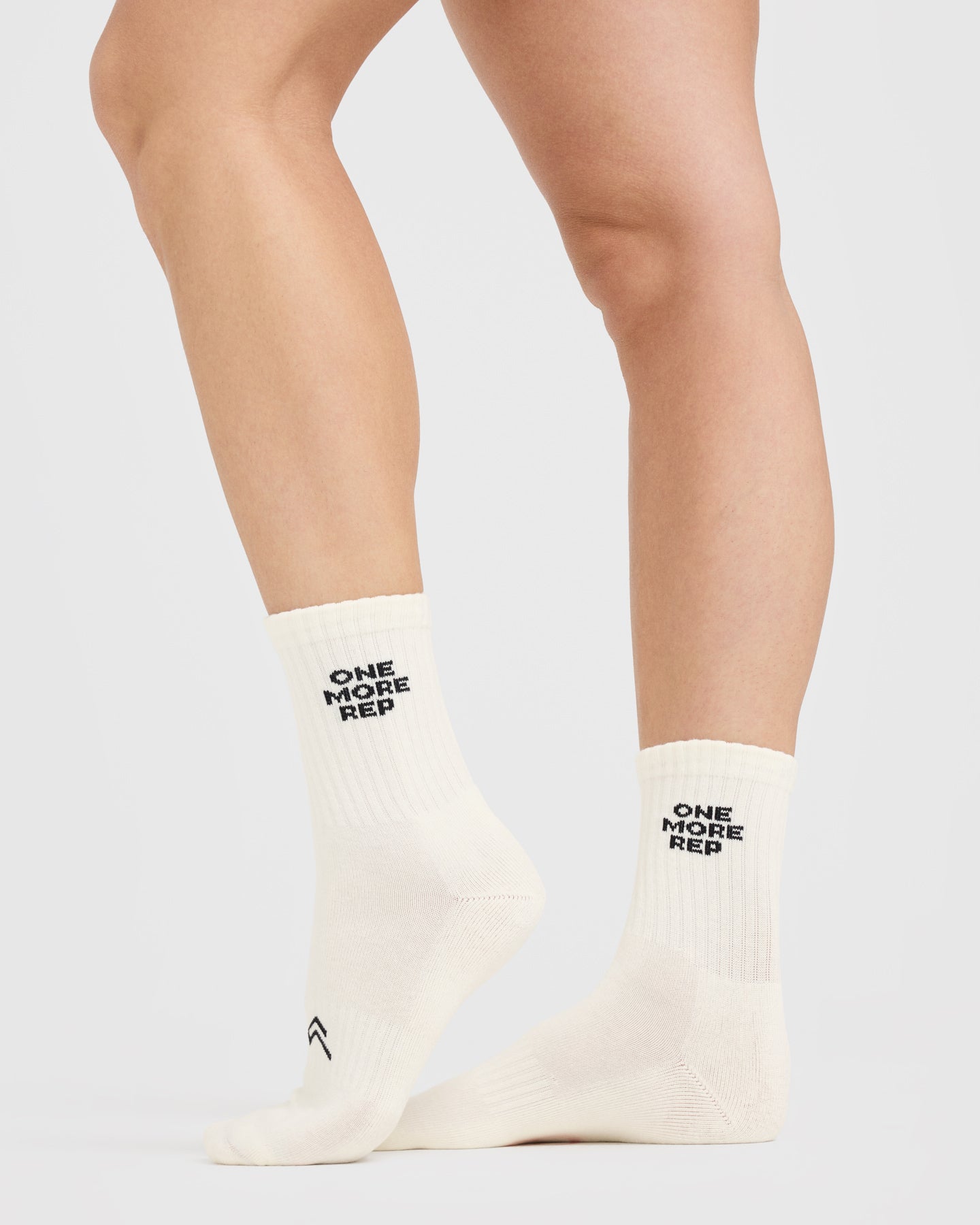 Premium 5-Pack Slogan Crew Socks in Off White - Comfortable Casual Socks for Men & Women - Perfect for Everyday Wear, Gym, and Office
