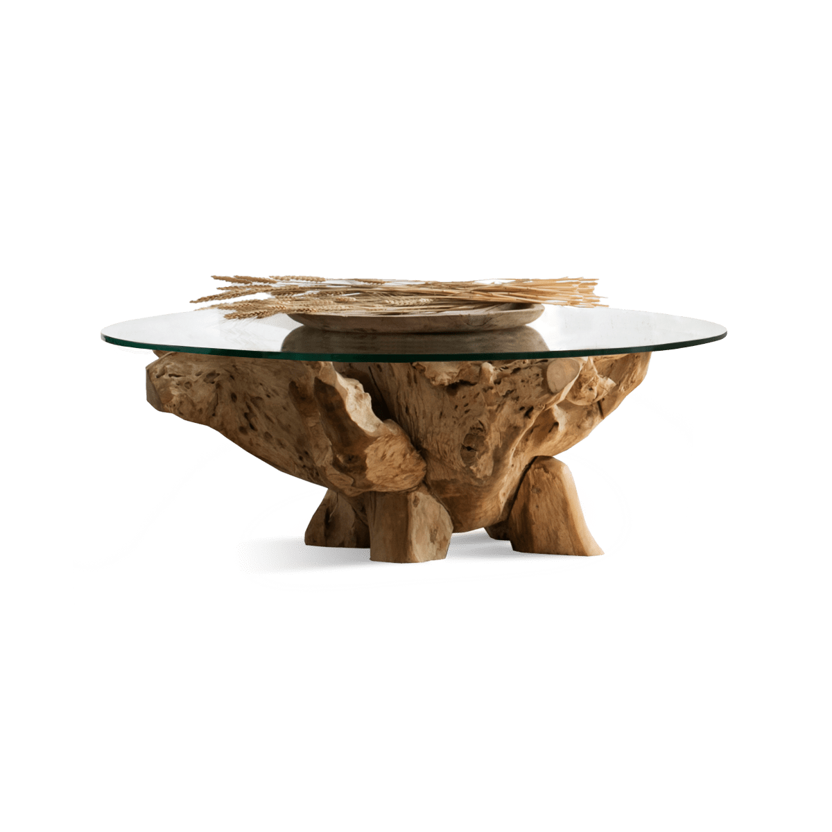 Pure Root Coffee Table 800 - Modern Wooden Coffee Table for Living Room, Natural Style Home Decor, Perfect for Small Spaces & Apartments - Ideal for Coffee Time, Reading Nook, or TV Stand