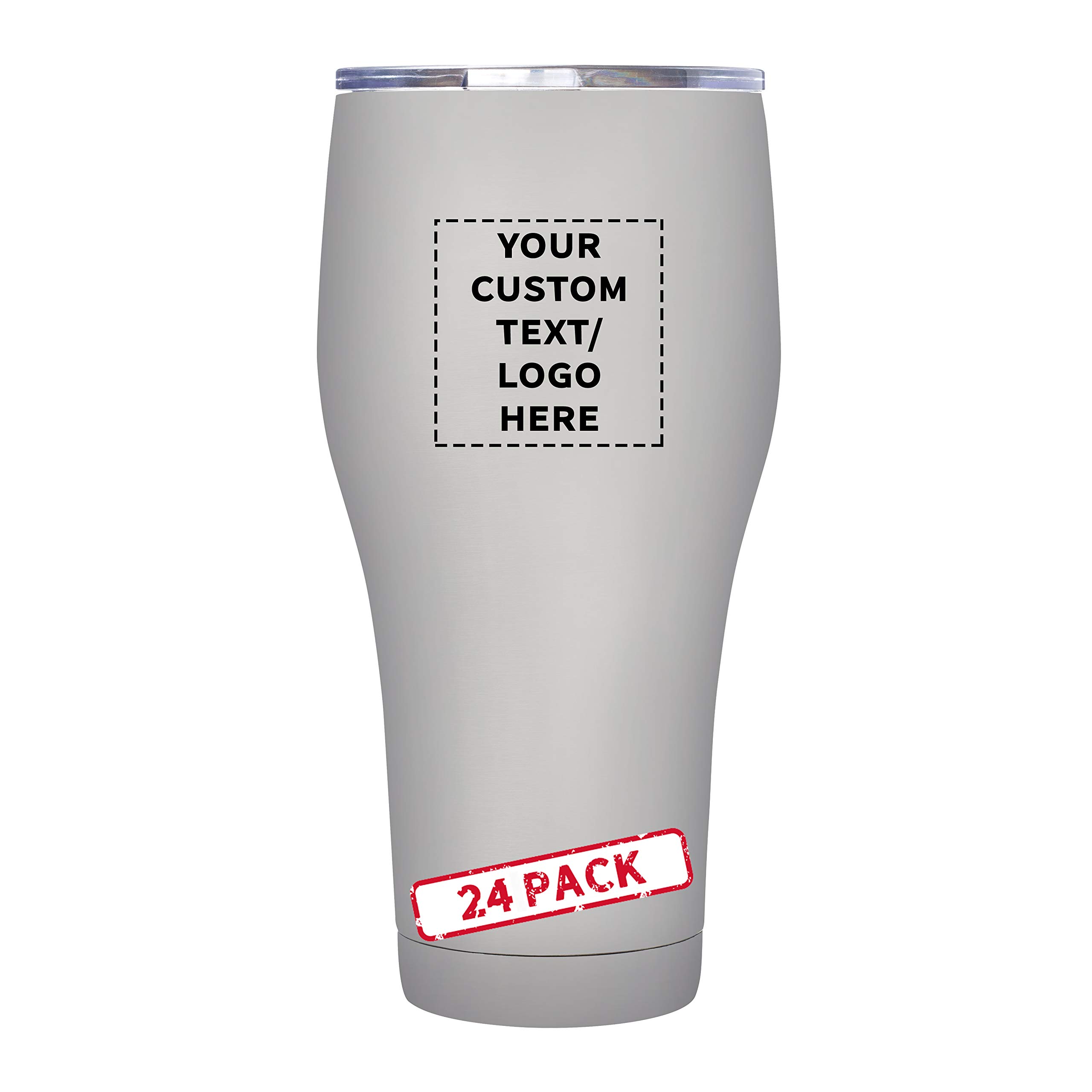 Custom 30oz Stainless Steel Tumblers - 24 Pack - Personalized for Gifts & Events