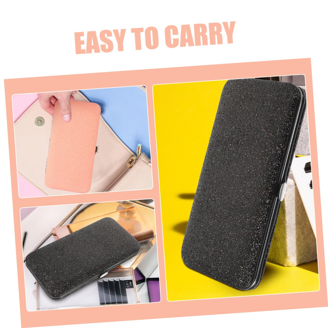 2pcs Travel Eyelash Tweezer Holder Bag - Portable Lash Tweezer Storage Case for Beauty Tools - Perfect for Salon, Makeup Artists & Home Use