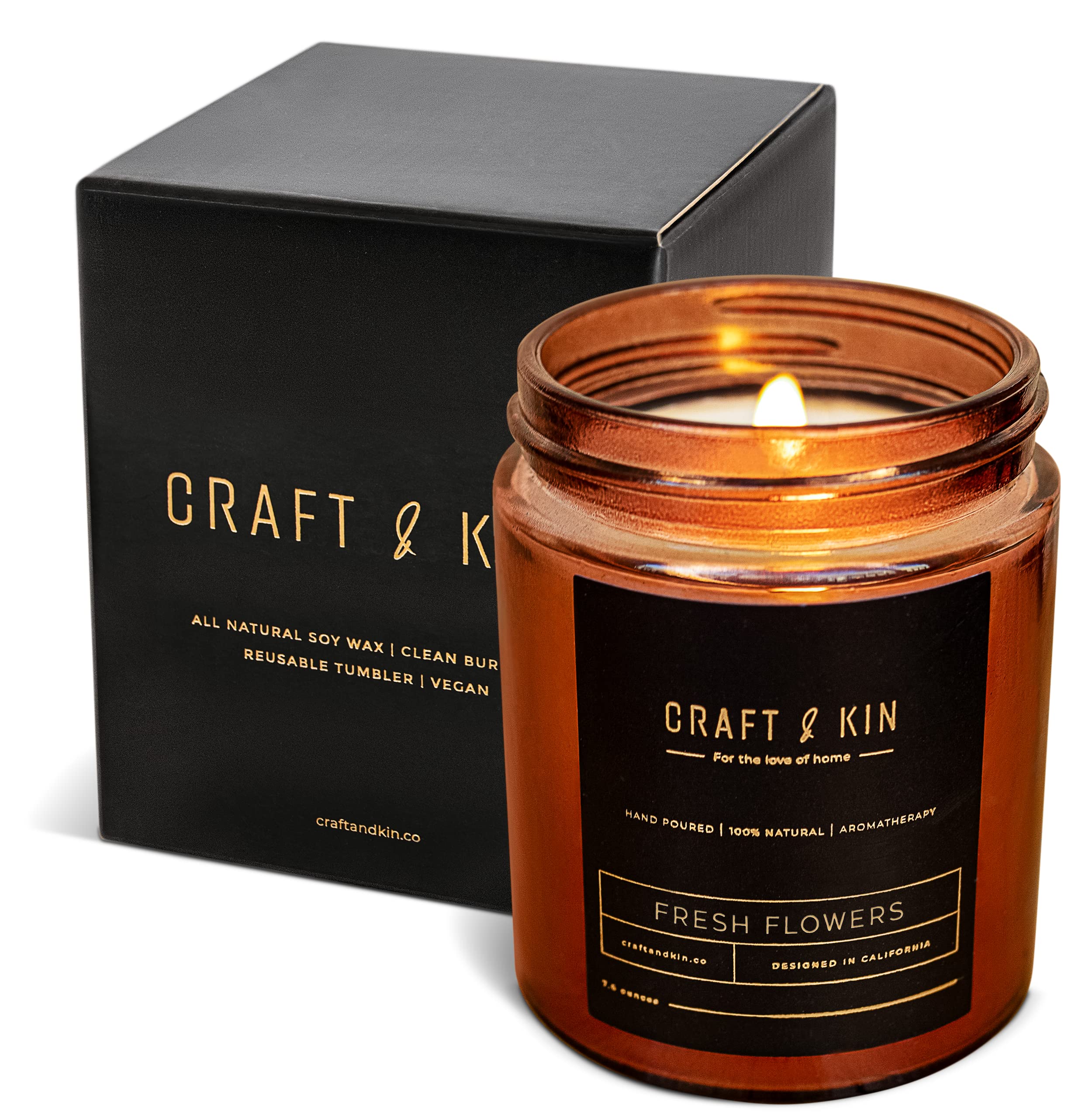 Long-Lasting Soy Scented Candles - Natural Spring Home Decor for Relaxation
