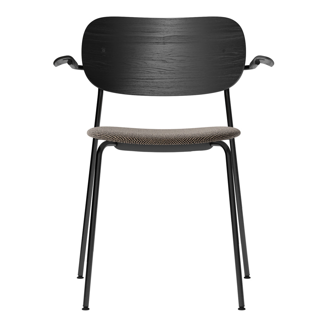 Modern Upholstered Dining Chair with Armrests - Comfortable & Stylish for Kitchen, Dining Room, or Home Office Use